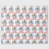 Peter Rabbit Christmas gepersonaliseerd Cadeaupapier (Vlak)