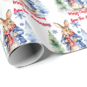 Peter Rabbit Christmas gepersonaliseerd Cadeaupapier (Rol Hoek)