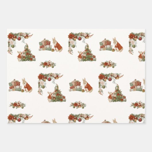 Peter Rabbit Christmas Inpakpapier Vel (Voorkant 3)