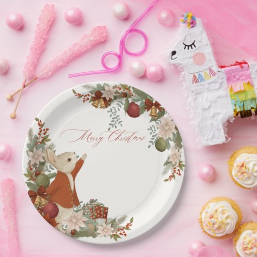 Peter Rabbit Christmas Papieren Bordje (Feest)