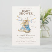 Peter Rabbit | Confetti-Baby shower Kaart (Staand voorkant)