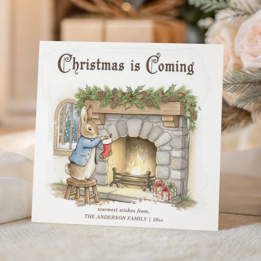 Peter Rabbit Cozy Christmas Feestdagenkaart