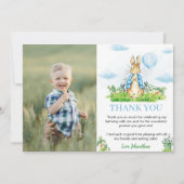 Peter Rabbit Dank je kaart Verjaardagsfeestje (Voorkant)