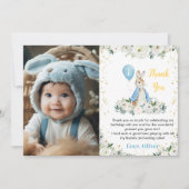 Peter Rabbit Dank je kaart Verjaardagsfeestje (Voorkant)