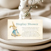  Peter Rabbit Display Douche Baby shower Informatiekaartje