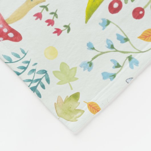 Peter Rabbit | Doorverwezen Waterverf patroon Fleece Deken (Hoek)