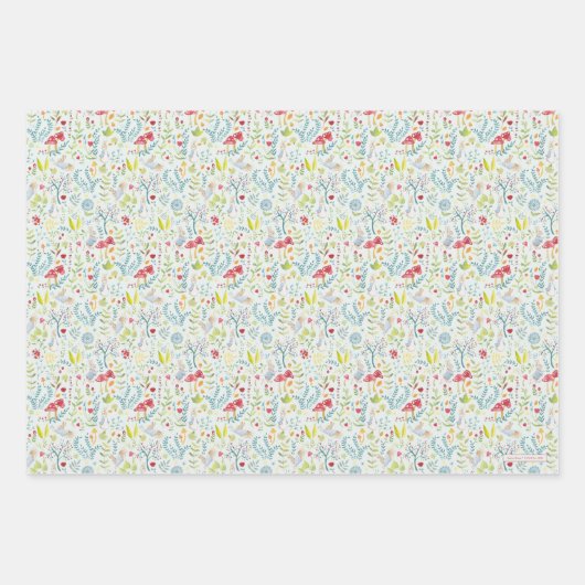 Peter Rabbit | Doorverwezen Waterverf patroon Inpakpapier Vel (Voorkant 2)