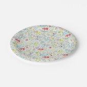 Peter Rabbit | Doorverwezen Waterverf patroon Papieren Bordje (Gekanteld)