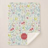 Peter Rabbit | Doorverwezen Waterverf patroon Sherpa Deken (Voorkant)