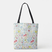 Peter Rabbit | Doorverwezen Waterverf patroon Tote Bag (Achterkant)