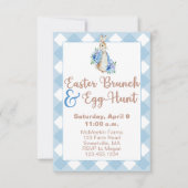 Peter Rabbit Easter Brunch & Egg Hunt Invitation Kaart (Voorkant)