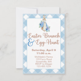 Peter Rabbit Easter Brunch & Egg Hunt Invitation Kaart