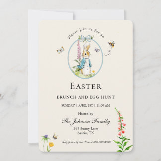  Peter Rabbit Easter brunch Uitnodiging