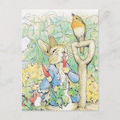 "Peter Rabbit Eats a Carrot" door Beatrix Potter Briefkaart (Voorkant)