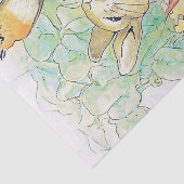 "Peter Rabbit Eats a Carrot" door Beatrix Potter Tissuepapier (Detail)