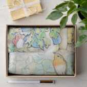 "Peter Rabbit Eats a Carrot" door Beatrix Potter Tissuepapier (Geschenk)