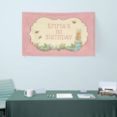 Peter Rabbit | Eerste jaarbanner van Baby Girl Spandoek (Beurs)