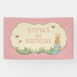 Peter Rabbit | Eerste jaarbanner van Baby Girl Spandoek