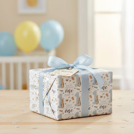 Peter Rabbit | Eerste verjaardag van Baby Boy Cadeaupapier
