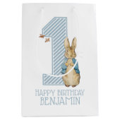 Peter Rabbit | Eerste verjaardag van de baby Medium Cadeauzakje (Voorkant)