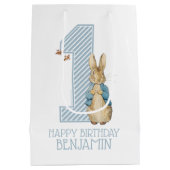 Peter Rabbit | Eerste verjaardag van de baby Medium Cadeauzakje (Achterkant)