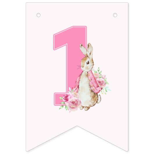 Peter Rabbit | Eerste verjaardag Vlaggetjes (Eerste vlag)