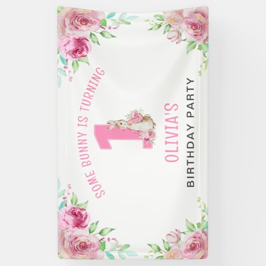 Peter Rabbit | Eerste verjaardagsfeest Spandoek (Verticaal)