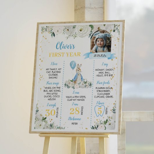 Peter Rabbit Eerste Verjaardagsfeestje Milestone P Poster