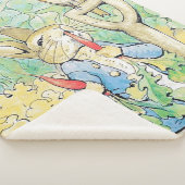 “Peter Rabbit eet een wortel” door Beatrix Potter Sherpa Deken (3/4)