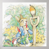 “Peter Rabbit eet een wortel” van Beatrix Potter Poster (Voorkant)