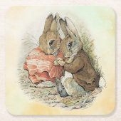 Peter Rabbit en Beniamin Bunny Kartonnen Onderzetters (Voorkant)