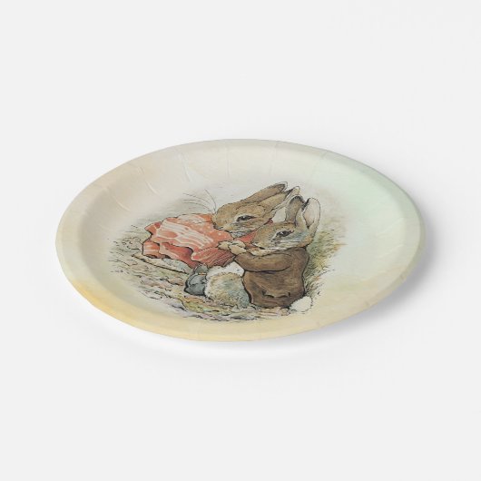 Peter Rabbit en Beniamin Bunny Paper Borden Papieren Bordje (Gekanteld)