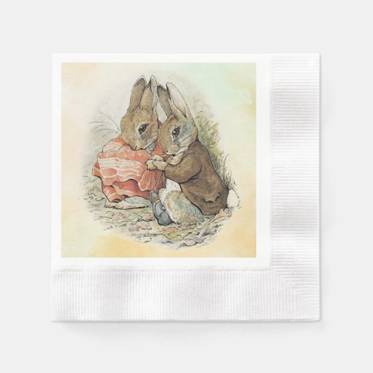Peter Rabbit en Beniamin Bunny Servet (Voorkant)