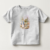 Peter Rabbit en Benjamin Bunny Toddler T-shirt (Voorkant)