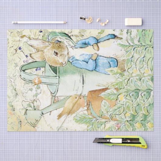 Peter Rabbit en bird Tissue Paper Tissuepapier (Craft)