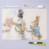 Peter Rabbit en de Sneeuwman door Beatrix Potter Tissuepapier (Craft)