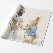 Peter Rabbit en de Sneeuwman van Beatrix Potter Cadeaupapier (Uitgerold)