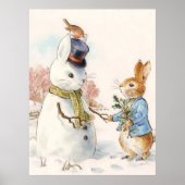 Peter Rabbit en de Sneeuwman van Beatrix Potter Poster (Voorkant)
