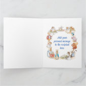 Peter Rabbit en Friends Christening/Baptism Card Kaart (Binnen)