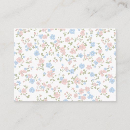 Peter Rabbit en mama boeken voor Baby Informatiekaartje (Achterkant)