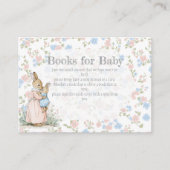 Peter Rabbit en mama boeken voor Baby Informatiekaartje (Voorkant)