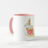 Peter Rabbit en zijn zusters (door Beatrix Potter) Mok (Voorkant links)