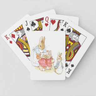 Peter Rabbit en zijn zusters (door Beatrix Potter) Pokerkaarten