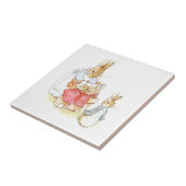 Peter Rabbit en zijn zusters (door Beatrix Potter) Tegeltje (Zijkant)