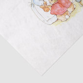 Peter Rabbit en zijn zusters (door Beatrix Potter) Tissuepapier (Detail)