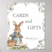 Peter Rabbit Evergreen Baby shower Kaarten en gesc Poster (Voorkant)