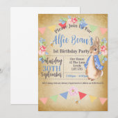 Peter Rabbit Feest Uitnodigingen (Voorkant / Achterkant)