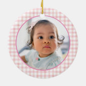 Peter Rabbit First Birthday Keramisch Ornament (Achterkant)