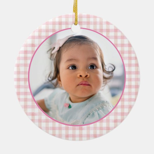 Peter Rabbit First Birthday Keramisch Ornament (Achterkant)