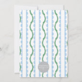 Peter Rabbit First Birthday Party Invitation Kaart (Achterkant)